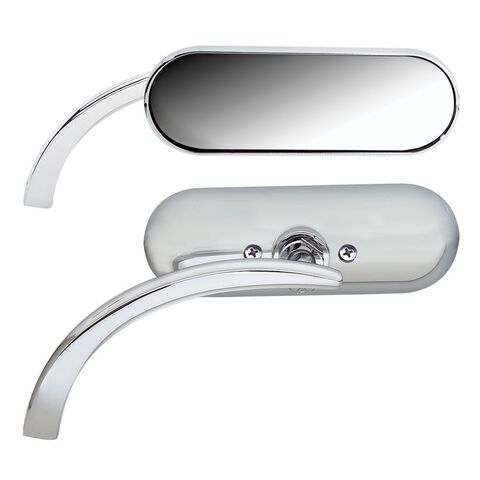 Arlen Ness Mini Oval Micro Mirror Left / Chrome [Open Box]