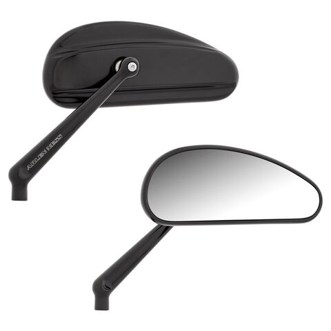 Arlen Ness Downdraft Forged Mirror Set Black [Blemished - Very Good]