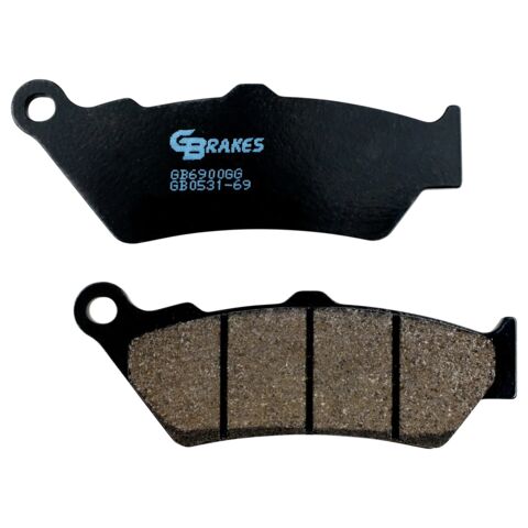 GBrakes Semi-Metallic Front / Rear Brake Pads GB0531-69