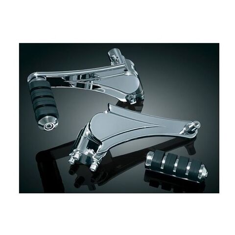 Kuryakyn Adjustable Passenger Peg Kit For Harley / Indian Touring 2010-2025 Chrome [Open Box]