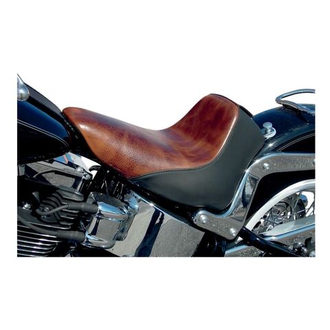 Saddlemen Renegade Lariat Solo Seat For Harley Softail Classic / Deluxe 2006-2017 Brown/Black / Solo... [Open Box]