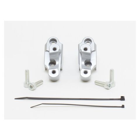 HeliBars Handlebar Risers BMW R1200R / R1250R 2015-2024 Silver [Open Box]
