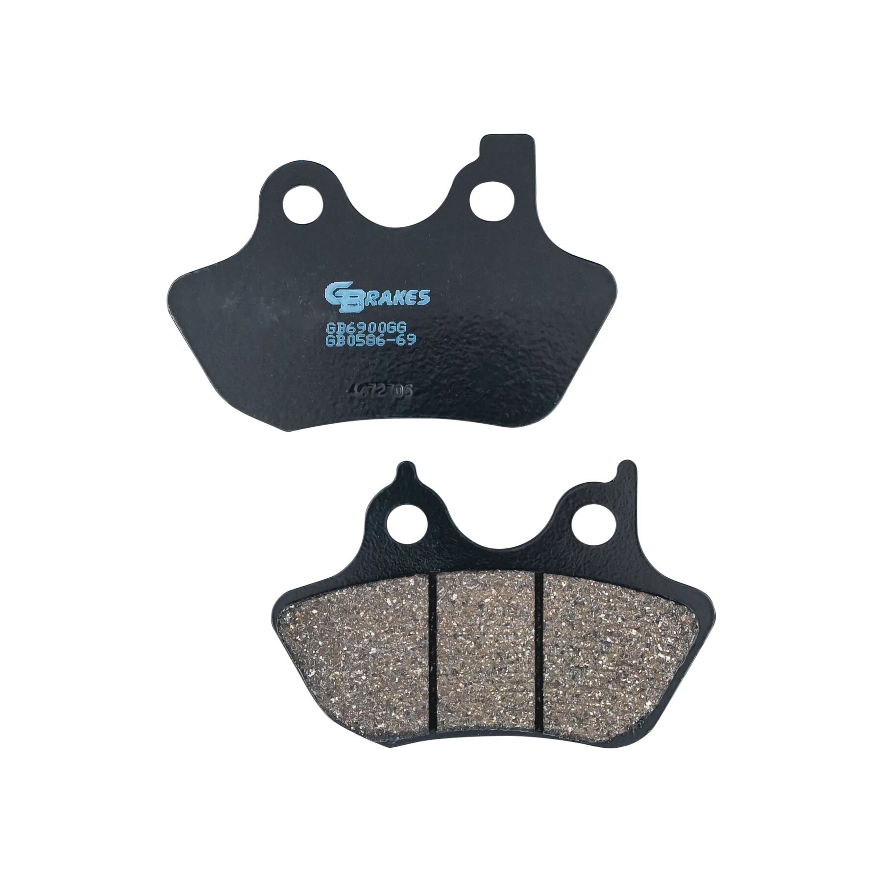 GBrakes Semi-Metallic Front / Rear Brake Pads GB0586-69 For Harley 200
