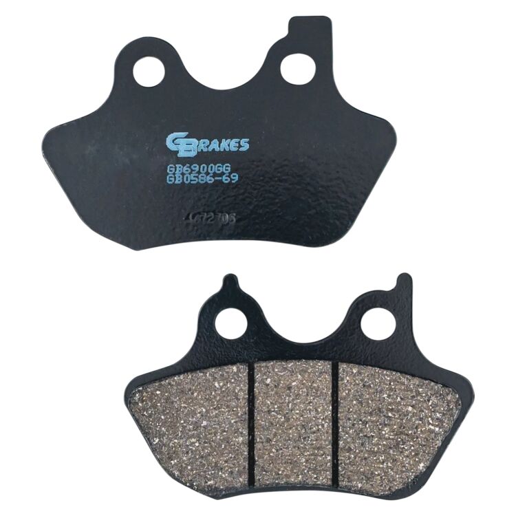 GBrakes Semi-Metallic Front / Rear Brake Pads GB0586-69 For Harley 2000-2007
