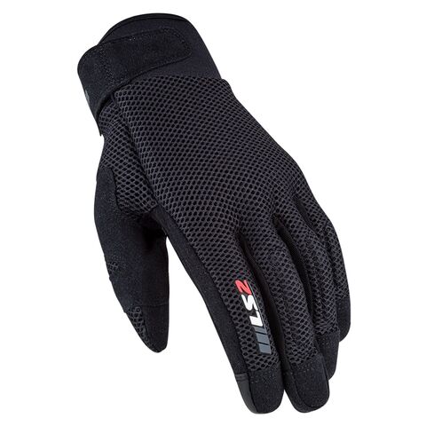LS2 Cool Gloves Black / LG [Blemished - Very Good]