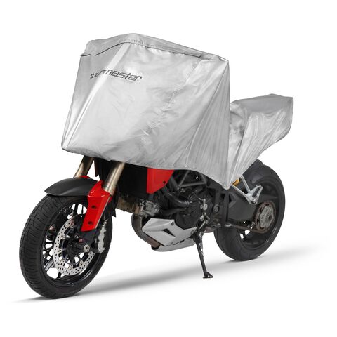 Tourmaster Select WP Motorcycle Half Cover Silver / LG [Open Box]