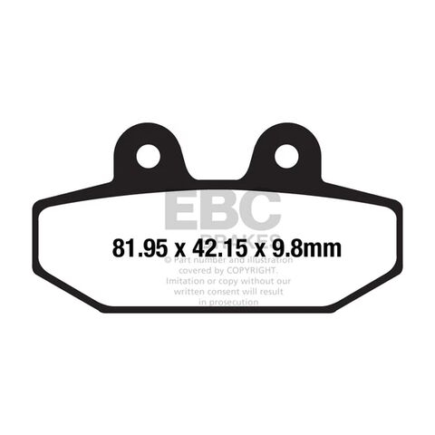 EBC FA710HH Double-H Sintered Left-Front / Rear Brake Pads For Harley Softail 2018-2026