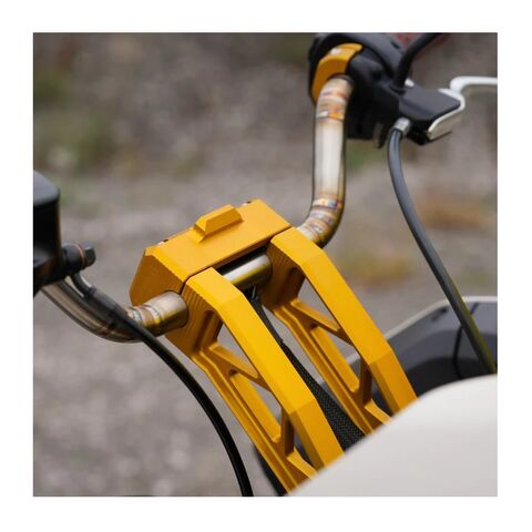 TC Bros Pro Series Pullback Truss Digital Gauge Risers For Harley 6" Rise / 1" Clamp / Black [Open Box]