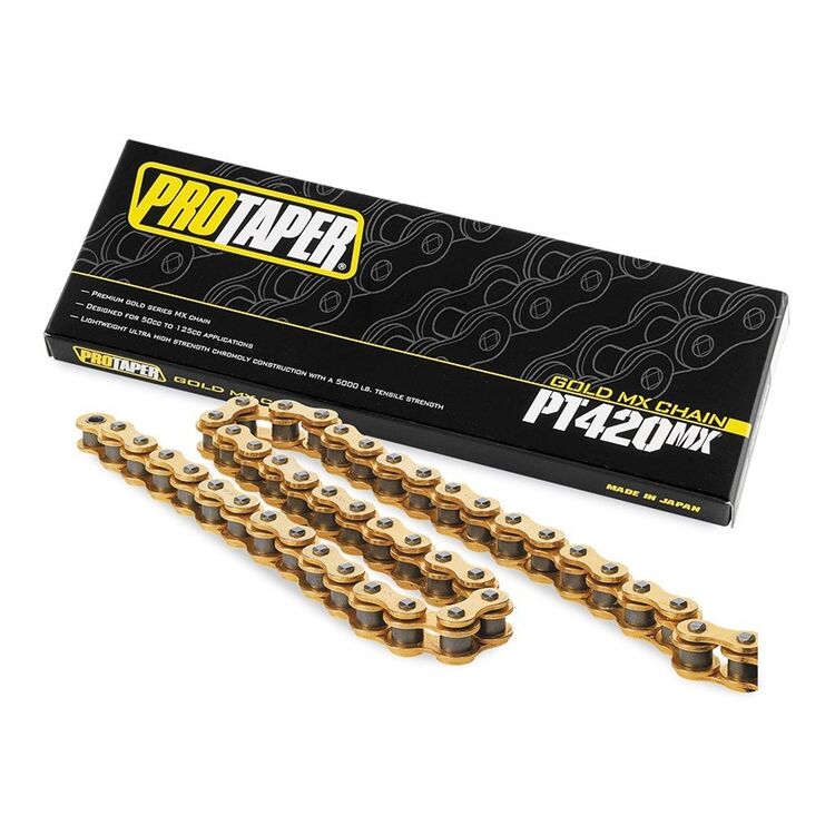 Pro Taper Gold Series PT 420 MX Chain 134 Links / Gold [Previously Installed]