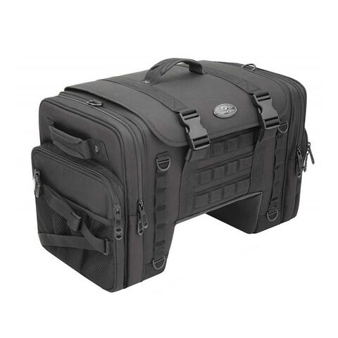 Saddlemen TS3200DE Tactical Deluxe Cruiser Tail Bag Black [Open Box]