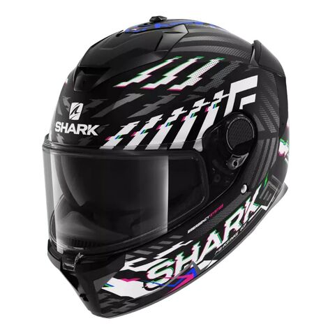 Shark Spartan GT E-Brake Helmet Black/Blue/White / MD [Blemished - Good]