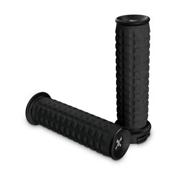 Burly Brand Reaper Grip Set For Harley With Dual Cable Throttle