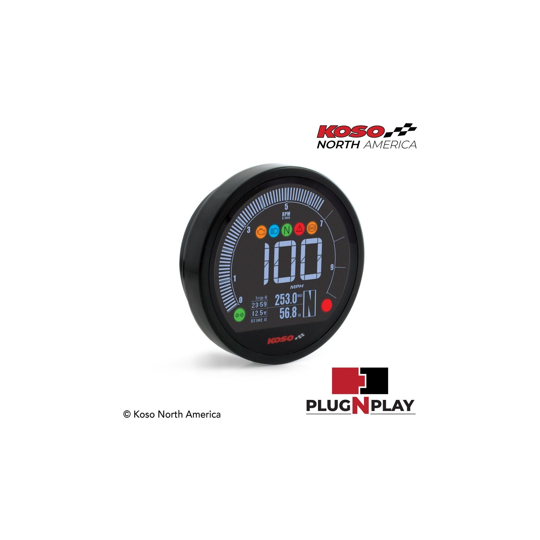 Koso DL-04B Multi-Function Speedometer Yamaha Bolt 2014-2024