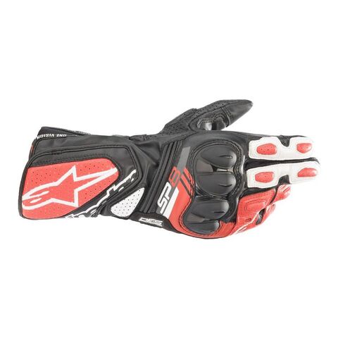 Alpinestars SP-8 V3 Gloves Black/White/Bright Red / MD [Open Box]