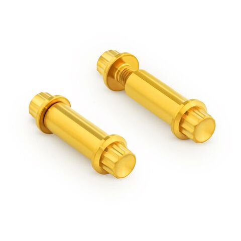 Arlen Ness 12-Point Titanium Footpeg Hardware For Harley Male Mount