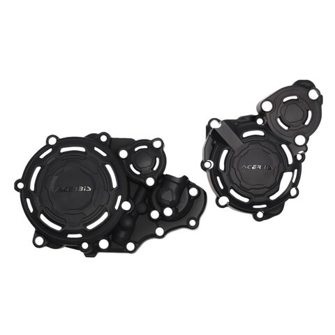 Acerbis X-Power Clutch and Ignition Covers Suzuki DRZ 400 / S / E / SM 2000-2024 Black [Previously Installed]
