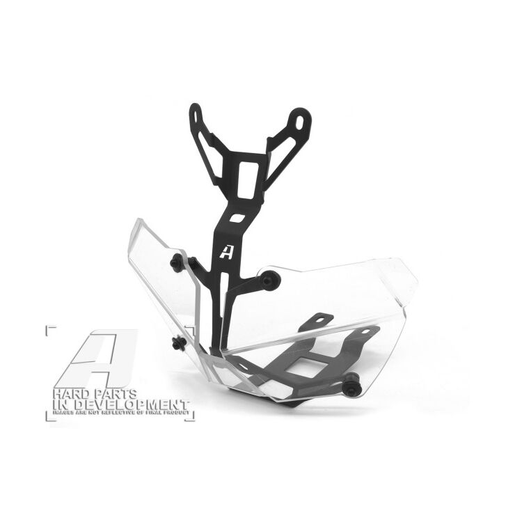 AltRider Clear Headlight Guard Honda Africa Twin Adventure Sports 2020-2025 With Mounting Kit / Black [Previously Installed]