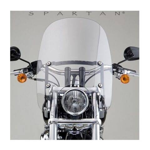 National Cycle Spartan Windshield For Harley Softail / Dyna 1980-2017 Clear / 18.5" [Previously Installed]