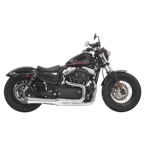 Bassani Road Rage Mega Power Exhaust For Harley Sportster 2004-2013 Megaphone w/Black Fluted End Cap... [Open Box]