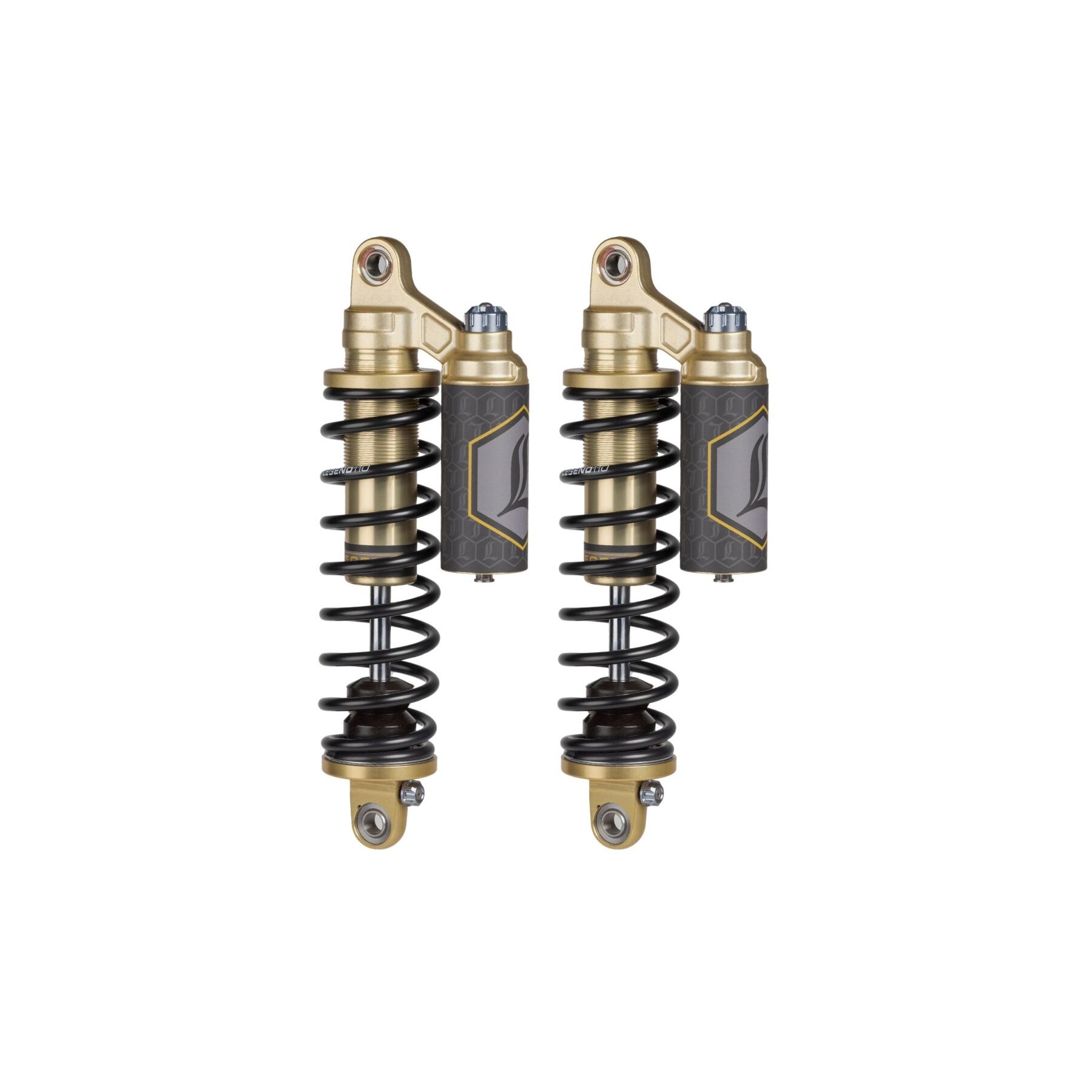 Legend Suspension REVO-ARC Piggyback Reservoir Coil Shocks For Harley