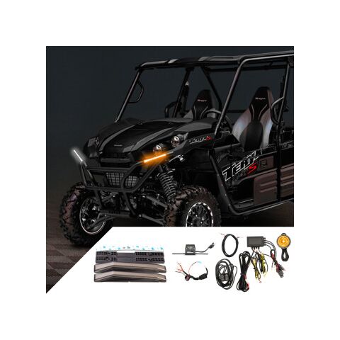 Ravek Gen-2 Auto-Cancel Turn Signal Kit w/White Running Lights Kawasaki Teryx 2018-2025