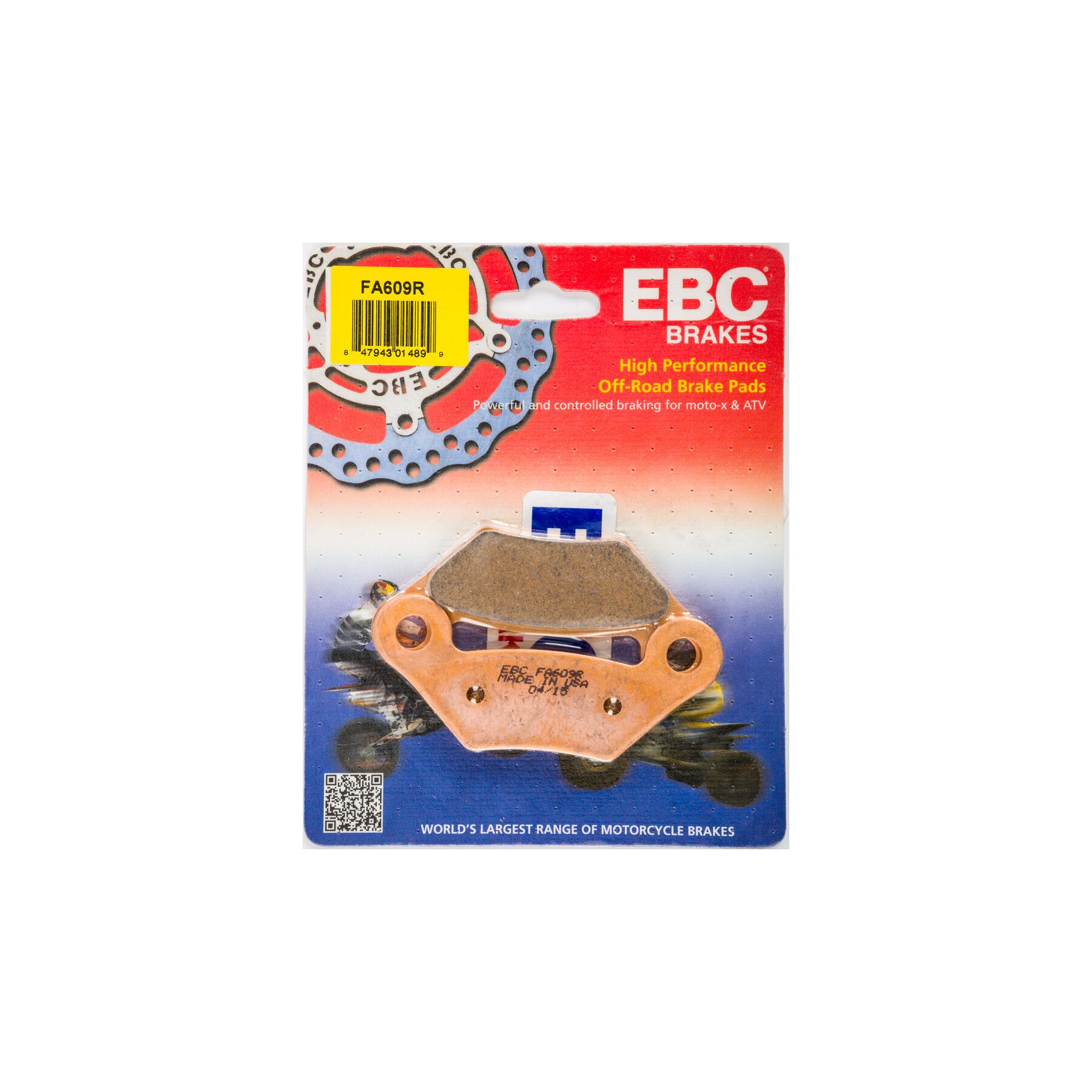 EBC FA609R R Series Sintered Brake Pads John Deere Gator HPX 4x4 Diese