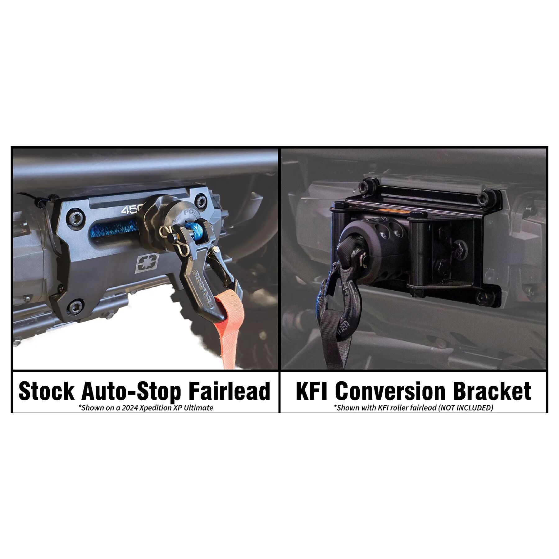 KFI Roller Fairlead Conversion Bracket Polaris Xpedition 2024-2026