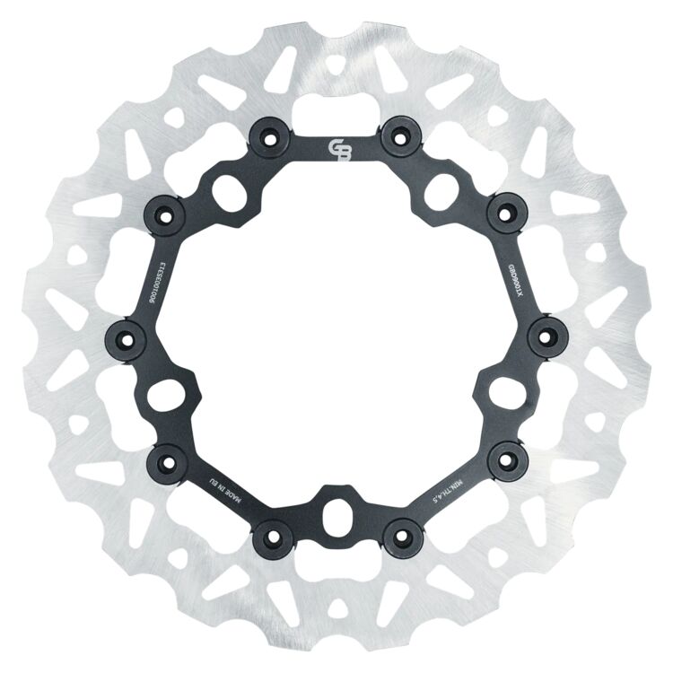 GBrakes 11.8" Floating Wave Front Brake Rotor For Harley Touring 2014-2025