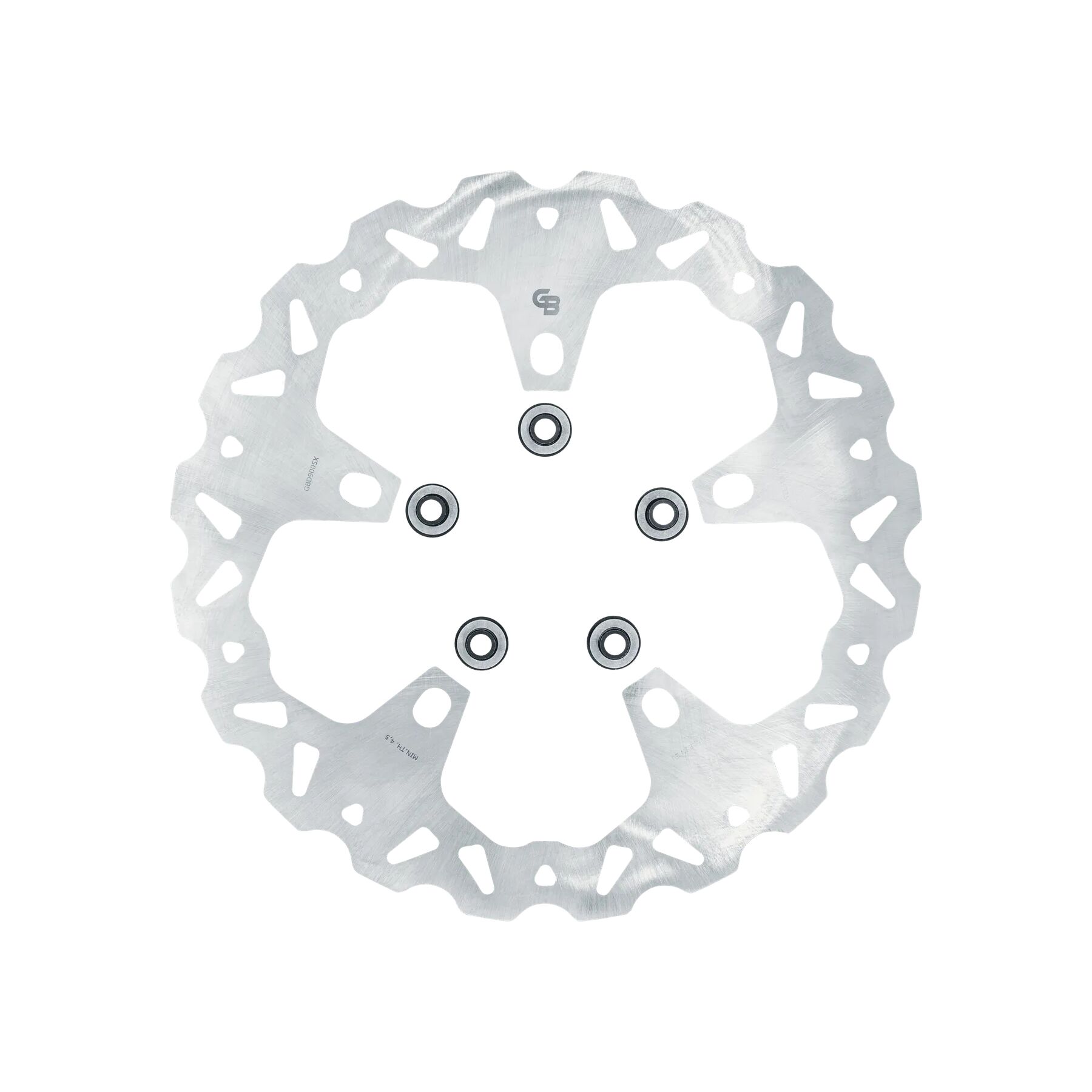 GBrakes 13 Solid Mount Wave Front Brake Rotor For Harley Touring 2014-