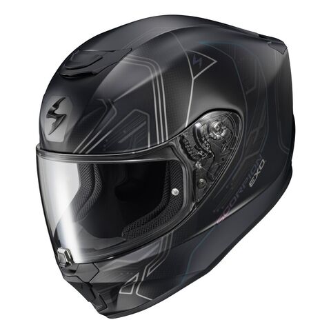 Scorpion EXO-R330 Bendr Helmet Matte Black/Purple / MD [Open Box]