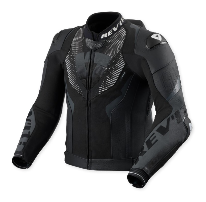 REV'IT! ブラック革ツナギ revit_hyperspeed3_pro_jacket_b