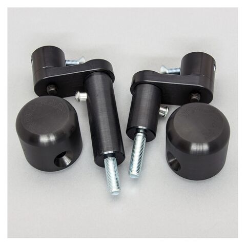 Woodcraft Frame Slider Kit Kawasaki Ninja 400 / Z400 / Ninja 500 / Z500 2018-2026 Black / No Cut Kit [Previously Installed]