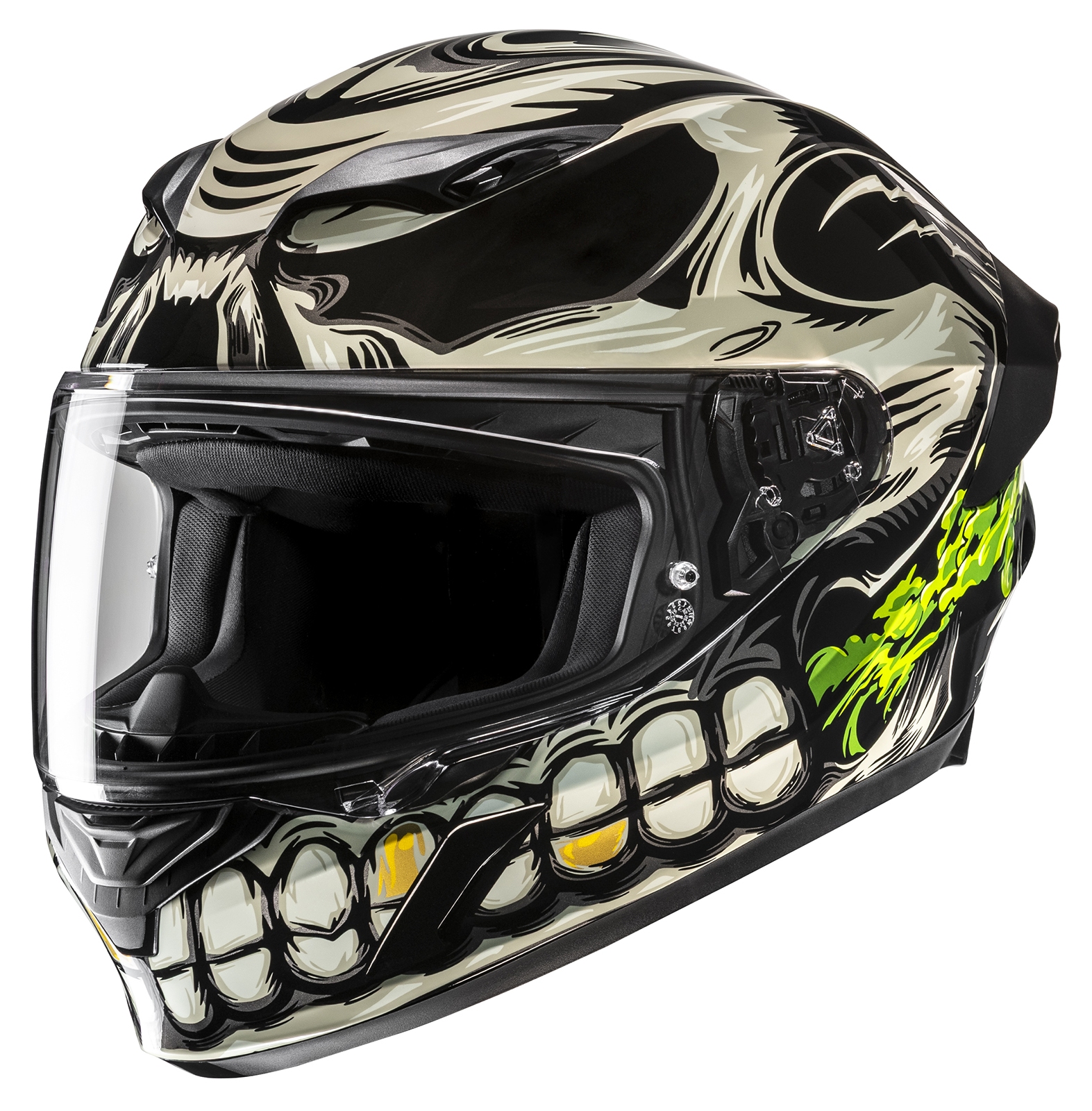 HJC i11 Acid Skull Helmet - RevZilla