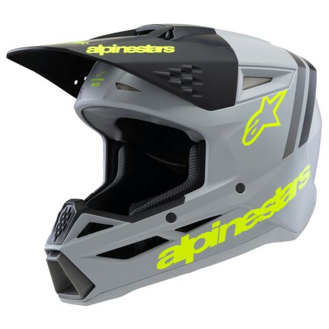Alpinestars Youth SM3 Radium Helmet Green/Grey / Youth LG [Open Box]