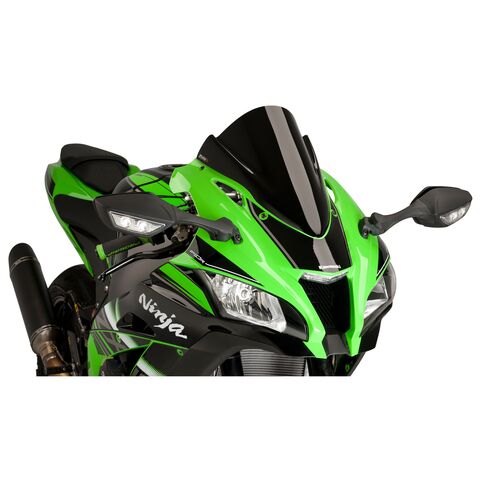 Puig Z-Racing Windscreen Kawasaki ZX-10R 2016-2020 Black [Previously Installed]
