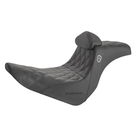 Saddlemen Pro Series SDC Performance Gripper Seat For Harley FXLR / FLSB 2018-2026 Black Stitch / With Backrest [Previously Installed]