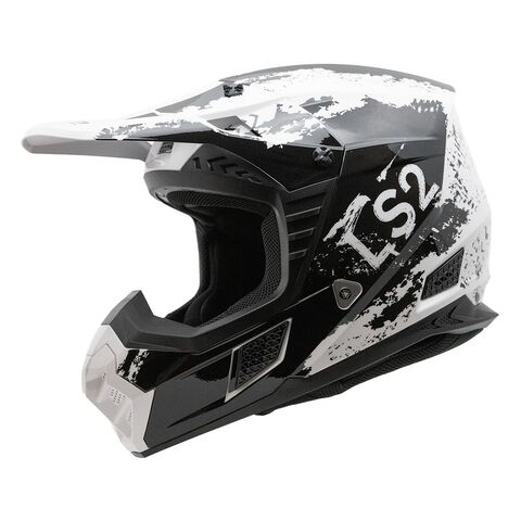 LS2 Coz Hyde Helmet Black/White / MD [Open Box]