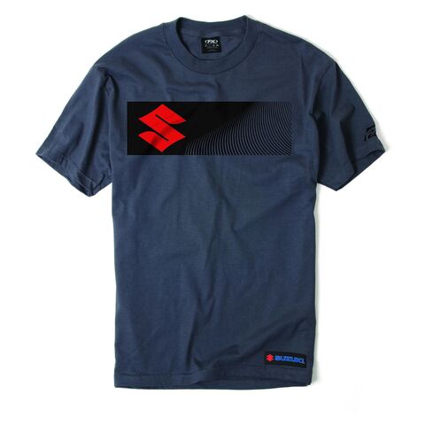 Factory Effex Suzuki 'S' Bar T-Shirt (XL) Charcoal / LG [Blemished - Very Good]