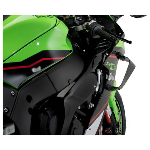 Puig GP Downforce Side Spoiler Kawasaki Ninja ZX-10R / ZX-10RR 2021-2025 Black [Previously Installed]