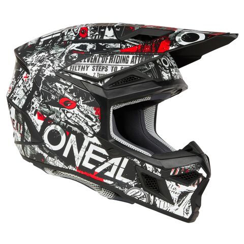 O'Neal 3 Series Attack Helmet Black/White / XL [Open Box]