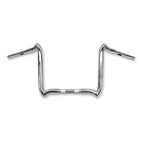 KST Kustoms 1 1/4" Mayhem Handlebars For Harley With 1" Clamp 12" Rise / Polished [Previously Installed]