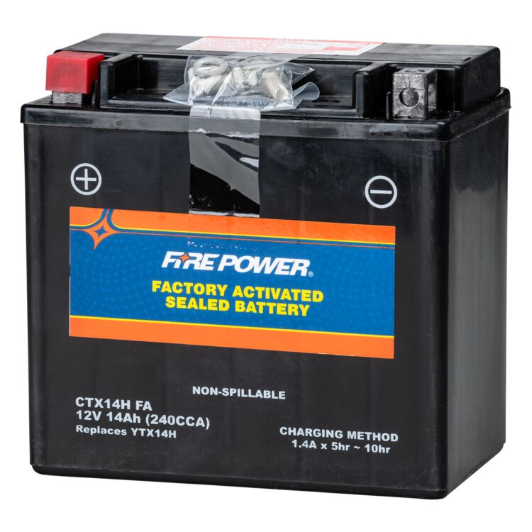 Fire Power Factory Activated AGM Battery CTX14H 