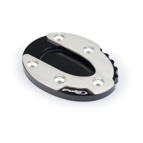 Puig Kickstand Extension Kawasaki Z650 / Z900 / Ninja 650 / 1000 2017-2026 Black/Silver [Previously Installed]