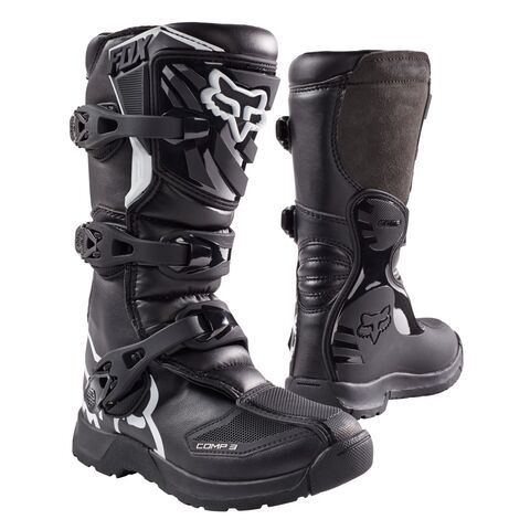 Fox Racing Youth Comp 3 Boots Black / Youth 6 [Open Box]