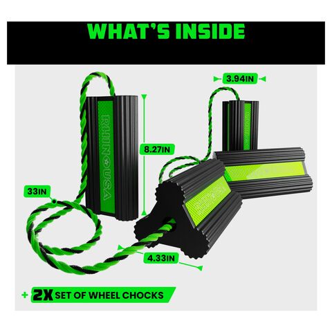 Rhino USA Heavy-Duty Wheel Chock