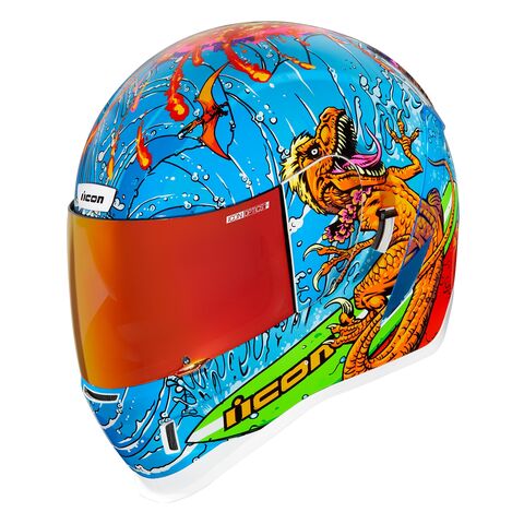 Icon Airform Dino Fury Helmet (LG) Blue / LG [Open Box]