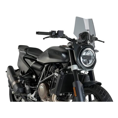 Puig Touring Naked New Generation Windscreen 	Husqvarna Svartpilen 701 2019-2022 Light Smoke [Open Box]