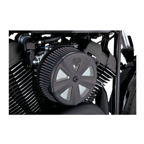 Vance & Hines Skull Cap VO2 Crown Air Cleaner Insert Black [Previously Installed]