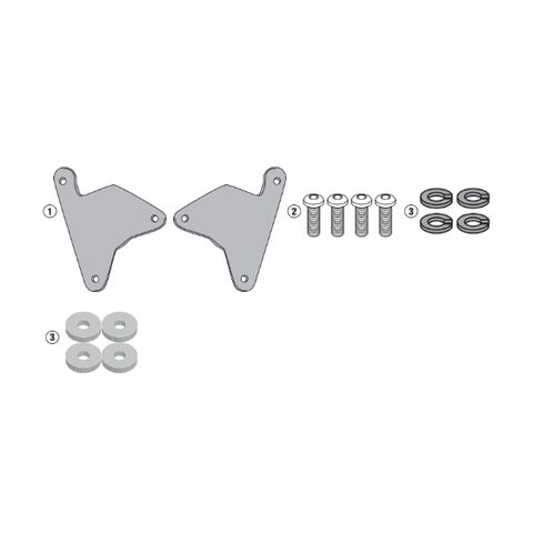 Givi 1179KIT Side Case Rack Mounting Kit Honda Africa Twin 2020-2025 Black [Open Box]