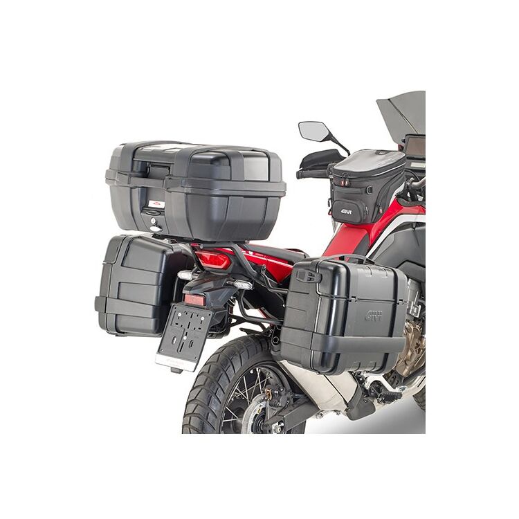 Givi PLO1179MK Side Case Racks Honda Africa Twin 2020-2025 For Adding To Givi Top Case Rack / Black [Previously Installed]